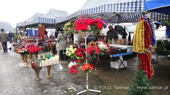 Giełda w Miedzianej Górze ozdoby świąteczne